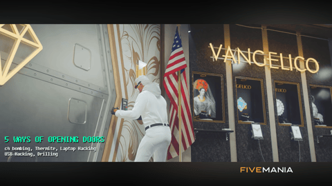FIVEM Vangelico Heist v2 | Advanced Jewelry Store Robbery Script | Multi-Map Support | 5 Looting Methods | Add-On | Optimized | Fivem Ready | High Quality, image 7