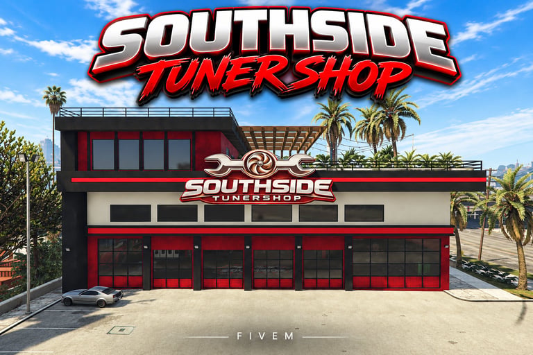 FIVEM Southside Tuner Shop, Lore-Friendly Garage MLO