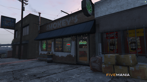 FIVEM Smokeys Weed Shop | Detailed Cannabis Dispensary MLO | Interior & Exterior | Custom Props | Outdoor Area | Add-On | Optimized | Fivem Ready | High Quality — image 2