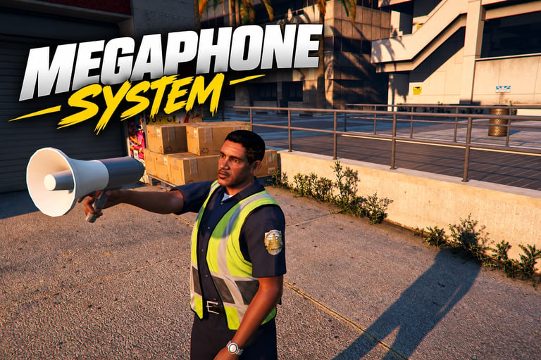 FIVEM Megaphone, Functional Handheld Prop