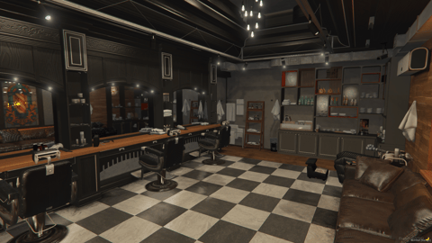 FIVEM Barber Reworked V2 | Modern Barbershop MLO | Interior & Exterior | Custom Props | Optimized | Fivem Ready | High Quality — image 6