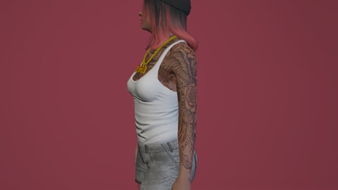 Marcella | Female Ped | Multiple Outfits | Optimized & Fivem Ready [Add-On] — image 4