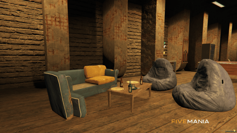 FIVEM Bunker Motors | Custom Underground Garage MLO | Car Lift | Lounge Area | Secret Tunnel | Custom Details | Add-On | Optimized | Fivem Ready | High Quality — image 8