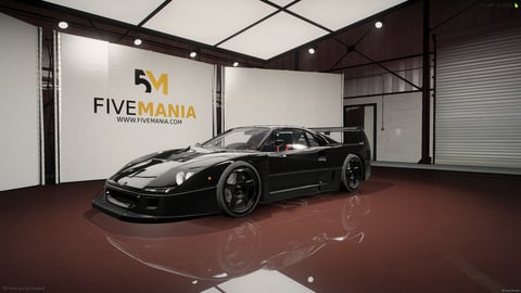 FIVEM F40 | Realistic Sports Car [Unbadged] Add-On | Interior & Exterior | High Performance | Optimized | Fivem Ready | High Quality — image 3
