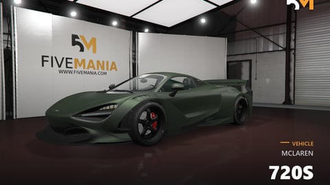 FIVEM McLaren 720S | Realistic Track Supercar [Unbadged] Add-On | Detailed Interior & Exterior | Working Lights | Custom Handling | Optimized | Fivem Ready | High Quality cover