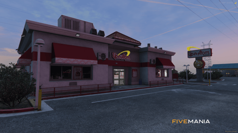 FIVEM Up N Atom Freeway | Iconic Fast Food Restaurant MLO | Interior & Exterior | Detailed Kitchen | Dining Area | Add-On | Optimized | Fivem Ready | High Quality — image 23