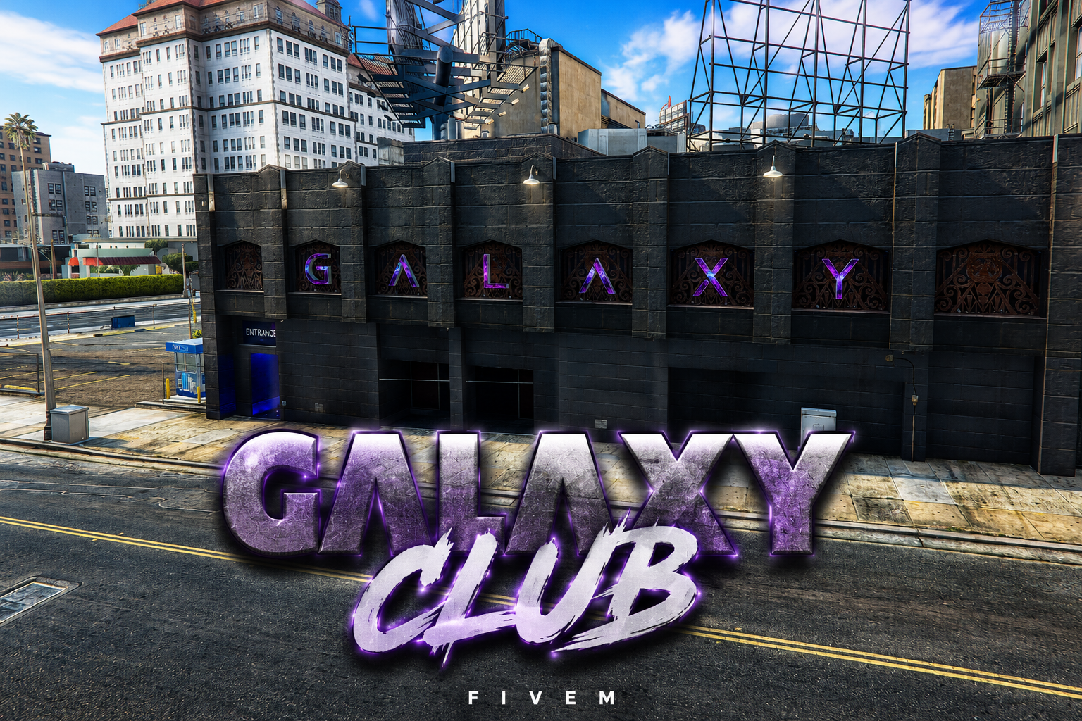 FIVEM Galaxy Club | Vibrant Nightclub MLO | Interior & Exterior | Reception Area | Lounge & Bar | Optimized Lighting | Add-On | Optimized | Fivem Ready | High Quality