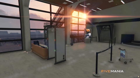FIVEM Isia Airport | Custom International Airport MLO | Interior & Exterior | Shops & Lounges | Add-On | Optimized | Fivem Ready | High Quality — image 23