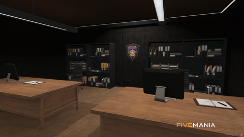 FIVEM Mission Row Police Department V3 | Comprehensive Police Station MLO | Interior & Exterior | Helipad | Multiple Offices | Add-On | Optimized | Fivem Ready | High Quality — image 37