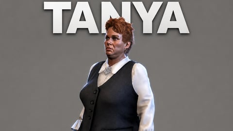 Tanya | Female Ped | Multiple Outfits | Optimized & Fivem Ready [Add-On] cover