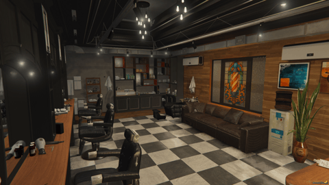 FIVEM Barber Reworked V2 | Modern Barbershop MLO | Interior & Exterior | Custom Props | Optimized | Fivem Ready | High Quality — image 5