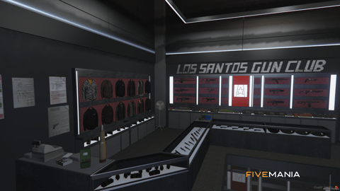 FIVEM Ammunation Big Reworked | Expanded Gun Store MLO | Interior & Exterior | Shooting Range | Locker Room | Weapon Displays | Add-On | Optimized | Fivem Ready | High Quality — image 19