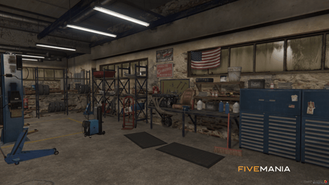 FIVEM Larry's Mechanic | Desert Mechanic Shop MLO | Interior & Exterior | Waiting Area | Office Space | Garage Bays | Add-On | Optimized | Fivem Ready | High Quality — image 12