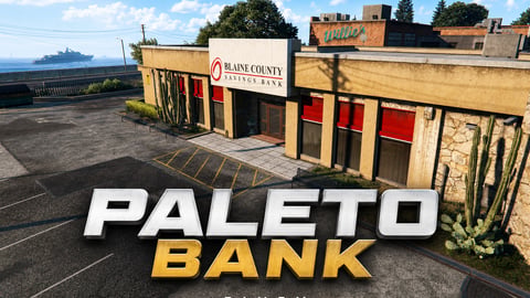 FIVEM Paleto Bank | Lore-Friendly Bank MLO | Interior & Exterior | Vault & Offices | Custom Props | Add-On | Optimized | Fivem Ready | High Quality cover