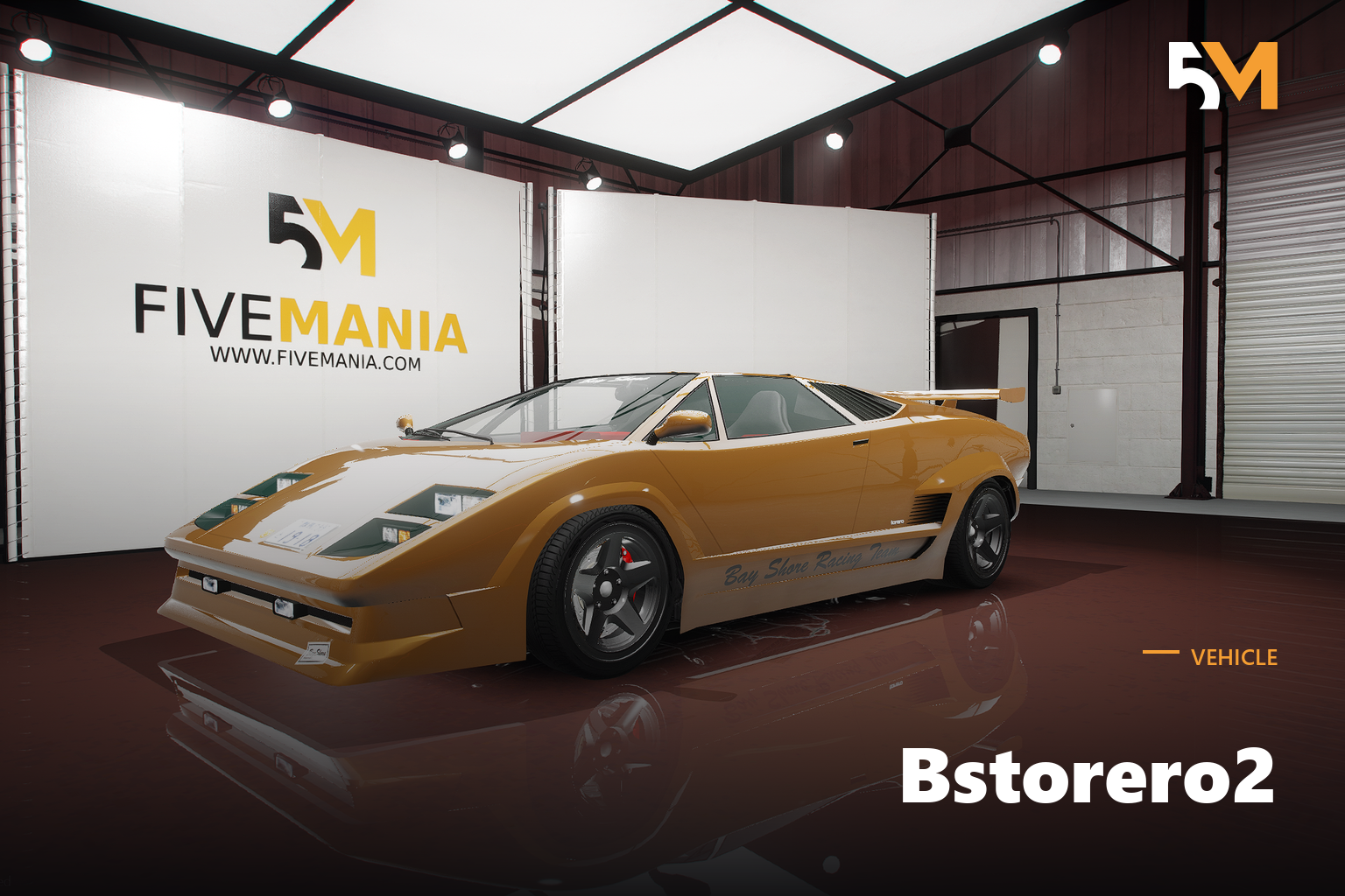 FIVEM Bstorero2 | Realistic Sports Car [Unbadged] Add-On | Interior & Exterior | Fivem Ready | High Quality