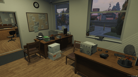 FIVEM Paleto Sheriff Department V2 | Realistic Sheriff Department MLO | Interior & Exterior | Offices | Jail Cells | Locker Room | Add-On | Optimized | Fivem Ready | High Quality — image 9