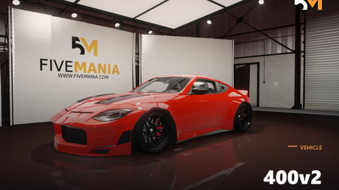 FIVEM 400v2 | Realistic Sports Car [Unbadged] Add-On | Interior & Exterior | Custom Wheels | Optimized | Fivem Ready | High Quality cover