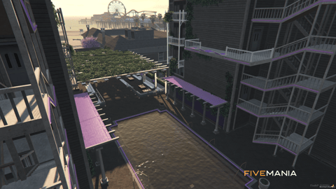 FIVEM Mirror Restaurant | Luxury Multi-Level Restaurant MLO | Interior & Exterior | Outdoor Bar | Rooftop Lounge | Custom Props | Add-On | Optimized | Fivem Ready | High Quality — image 7
