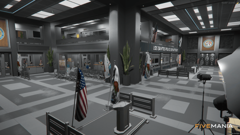 FIVEM La Puerta Lspd | Lore-Friendly Police Station MLO | Interior & Exterior | Shooting Range | Detention Cells | Conference Room | Add-On | Optimized | Fivem Ready | High Quality — image 8