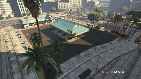FIVEM Strawberry Legions Square | Enhanced City Square MLO | Custom Props | New Seating Areas | Gas Station | Add-On | Optimized | Fivem Ready | High Quality — image 2