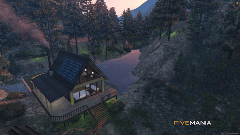 FIVEM Lake House | Modern Lake House MLO | Interior & Exterior | Helipad | Solar Panels | Deck | Add-On | Optimized | Fivem Ready | High Quality — image 14
