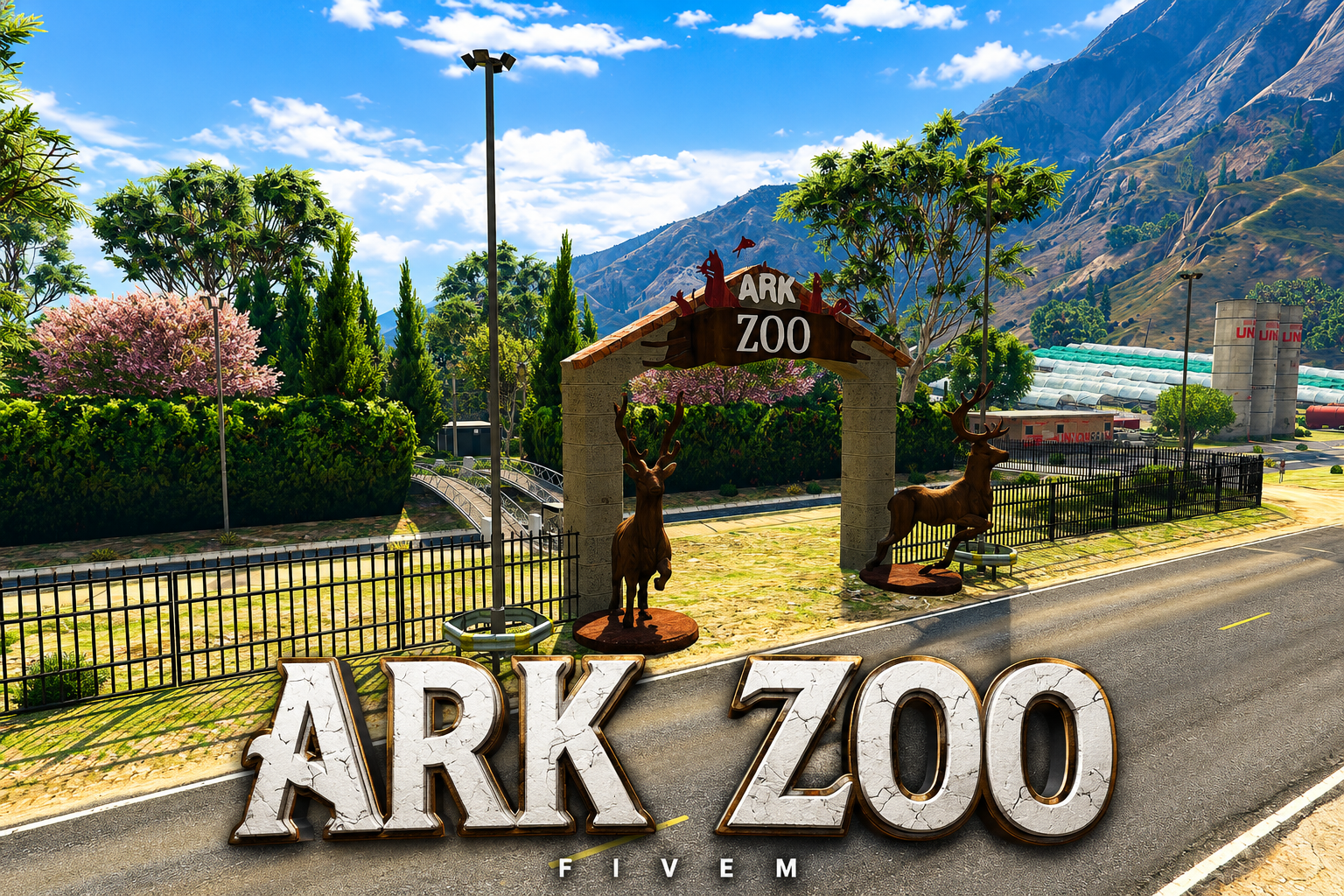 FIVEM Ark Zoo | Expansive Animal Park MLO | Interior & Exterior | Ticket Booth | Vet Clinic | Gift Shop | Add-On | Optimized | Fivem Ready | High Quality