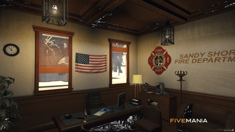 FIVEM Sandy Fire Station | Lore-Friendly Fire Department MLO | Interior & Exterior | Garage Bays | Offices & Training Room | Add-On | Optimized | Fivem Ready | High Quality — image 28