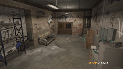 FIVEM Marabunta Hood | Gritty Gang Hideout MLO | Interior & Exterior | Custom Props | Graffiti Art | Add-On | Optimized | Fivem Ready | High Quality — image 6