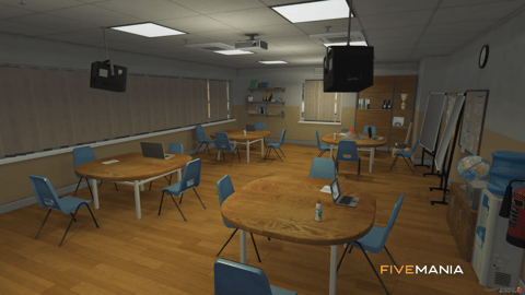 FIVEM Sandy University | Immersive University MLO | Interior & Exterior | Classrooms | Lockers | Lobby | Add-On | Optimized | Fivem Ready | High Quality — image 29