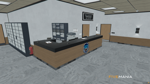FIVEM Eclipse Police Department | Modern Police Station MLO | Interior & Exterior | Offices | Jail Cells | Briefing Room | Add-On | Optimized | Fivem Ready | High Quality — image 5