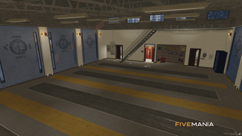 FIVEM Paleto Bay Fire Station | Detailed Fire Department MLO | Interior & Exterior | Garage Bays | Office & Common Areas | Add-On | Optimized | Fivem Ready | High Quality — image 3