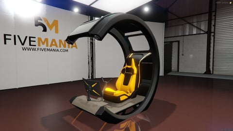 FIVEM Hover Bike | Futuristic Hover Vehicle Add-On | Custom Interior | Working Lights | Animated Thrusters | Add-On | Optimized | Fivem Ready | High Quality — image 3