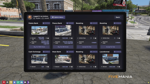 FIVEM Heist Contracts | Advanced Crime Script | Multiple Heists | Minigames | Admin Panel | Custom UI | Add-On | Optimized | Fivem Ready | High Quality, image 5