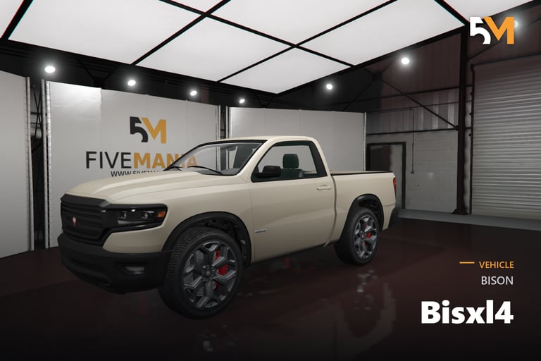 FIVEM Bison Bisxl4, Pickup Truck Add-On