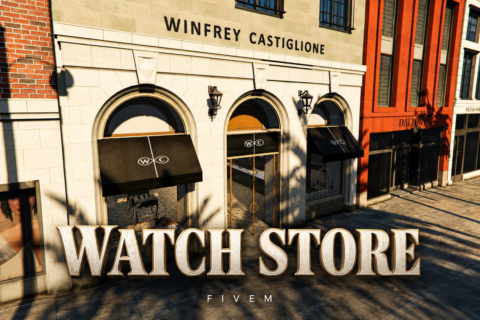 FIVEM Watch Store | Luxury Watch Store MLO | Interior & Exterior | Display Cases | Custom Props | Add-On | Optimized | Fivem Ready | High Quality