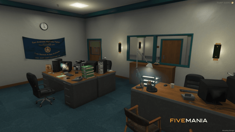 FIVEM Davis Sheriff Station | Detailed Police Station MLO | Interior & Exterior | Shooting Range | Jail Cells | Offices | Add-On | Optimized | Fivem Ready | High Quality — image 11
