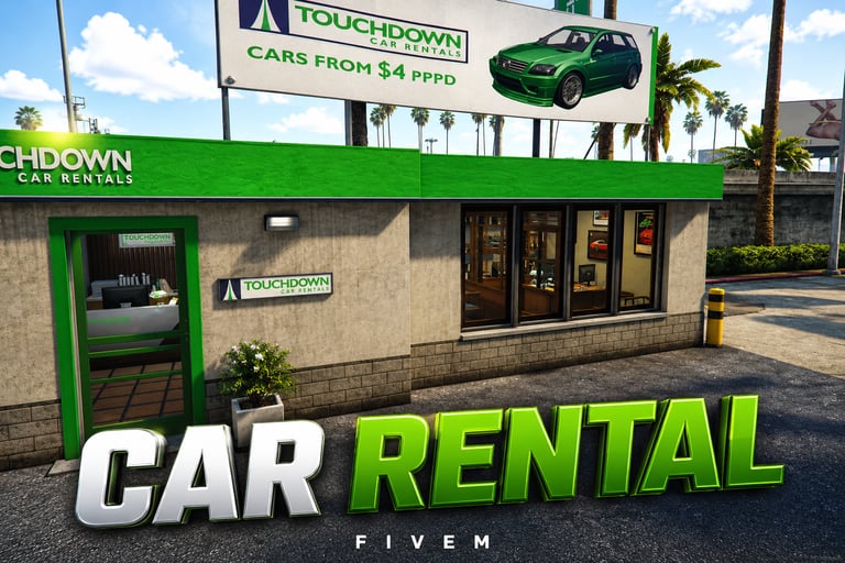 FIVEM Car Rental, Car Rental Business MLO