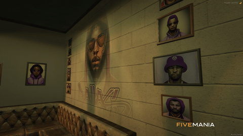 FIVEM Ballas Hideout | Custom Gang Hideout MLO | Interior & Exterior | Custom Props | Graffiti Art | Pool Table | Add-On | Optimized | Fivem Ready | High Quality — image 12