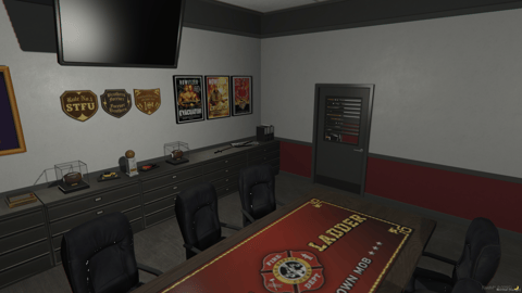 FIVEM Legion Fire Department | Detailed Fire Station MLO | Interior & Exterior | Fire Pole | Meeting Room | Offices | Add-On | Optimized | Fivem Ready | High Quality — image 25