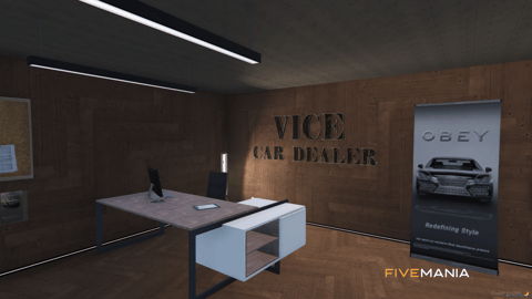 FIVEM Vice Car Dealer | Luxury Car Dealership MLO | Interior & Exterior | Modern Design | Showroom & Offices | Add-On | Optimized | Fivem Ready | High Quality — image 11