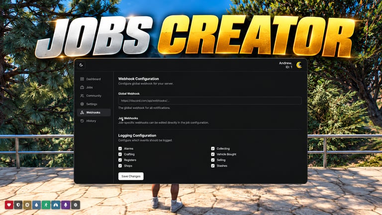 FIVEM Jobs Creator, Advanced Job Management Script