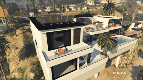 FIVEM Vinewood Villa | Luxury Modern Estate | Pool & Basketball Court | Gym & Walk-In Closet | Interior & Exterior | Mansion MLO | Add-On | Optimized | Fivem Ready | High Quality — image 3