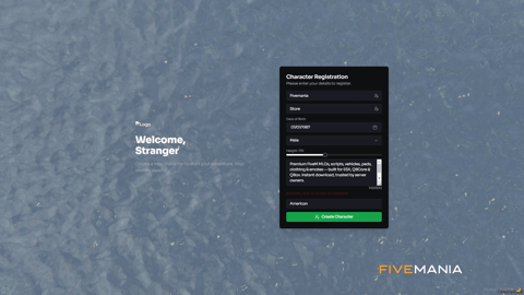FIVEM Character Selection | Custom UI & Registration System | Multi-Character Support | Settings Panel | Lore Friendly | Add-On | Optimized | Fivem Ready | High Quality, image 3