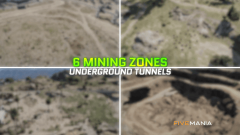 FIVEM Mining Job Script | Realistic Resource Gathering Script | 11 Ore Types | 6 Mining Zones | Ore Processing | Reputation System | Vehicle Rental | Add-On | Optimized | Fivem Ready | High Quality, image 7
