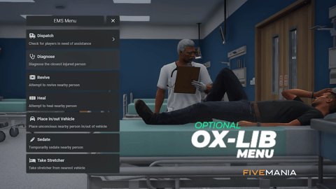 FIVEM Ambulance Job | Advanced EMS Script | Context Menu | Stretcher Prop | Death Animations | Revive & Heal | Add-On | Optimized | Fivem Ready | High Quality, image 14