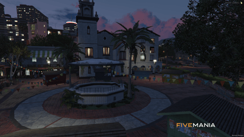 FIVEM Brawl Bar | Lively Town Square MLO | Interior & Exterior | Custom Props | Add-On | Optimized | Fivem Ready | High Quality — image 5