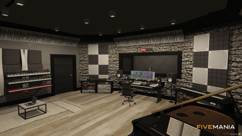 FIVEM Ballasstudio | Multi-Floor Music Studio & Bar MLO | Interior & Exterior | Recording Booth | Bar & Lounge | Instruments & Equipment | Add-On | Optimized | Fivem Ready | High Quality — image 14