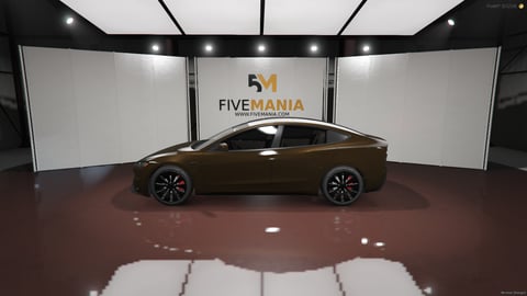 FIVEM Electron1 | Realistic Electric Sedan [Unbadged] Add-On | Interior & Exterior | Working Lights | Add-On | Optimized | Fivem Ready | High Quality, image 7