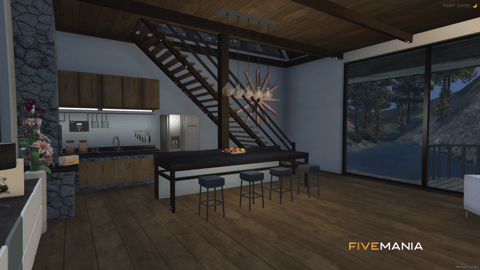 FIVEM Lake House | Modern Lake House MLO | Interior & Exterior | Helipad | Solar Panels | Deck | Add-On | Optimized | Fivem Ready | High Quality — image 5