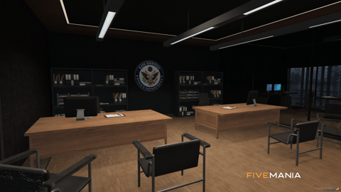 FIVEM Mission Row Police Department V3 | Comprehensive Police Station MLO | Interior & Exterior | Helipad | Multiple Offices | Add-On | Optimized | Fivem Ready | High Quality — image 43